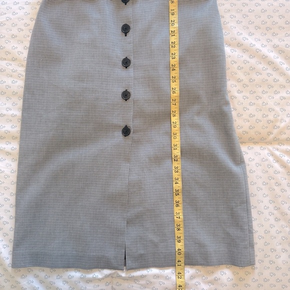 Club Monaco Pritha Gray and Blue Belted Dress - Picture 6 of 10